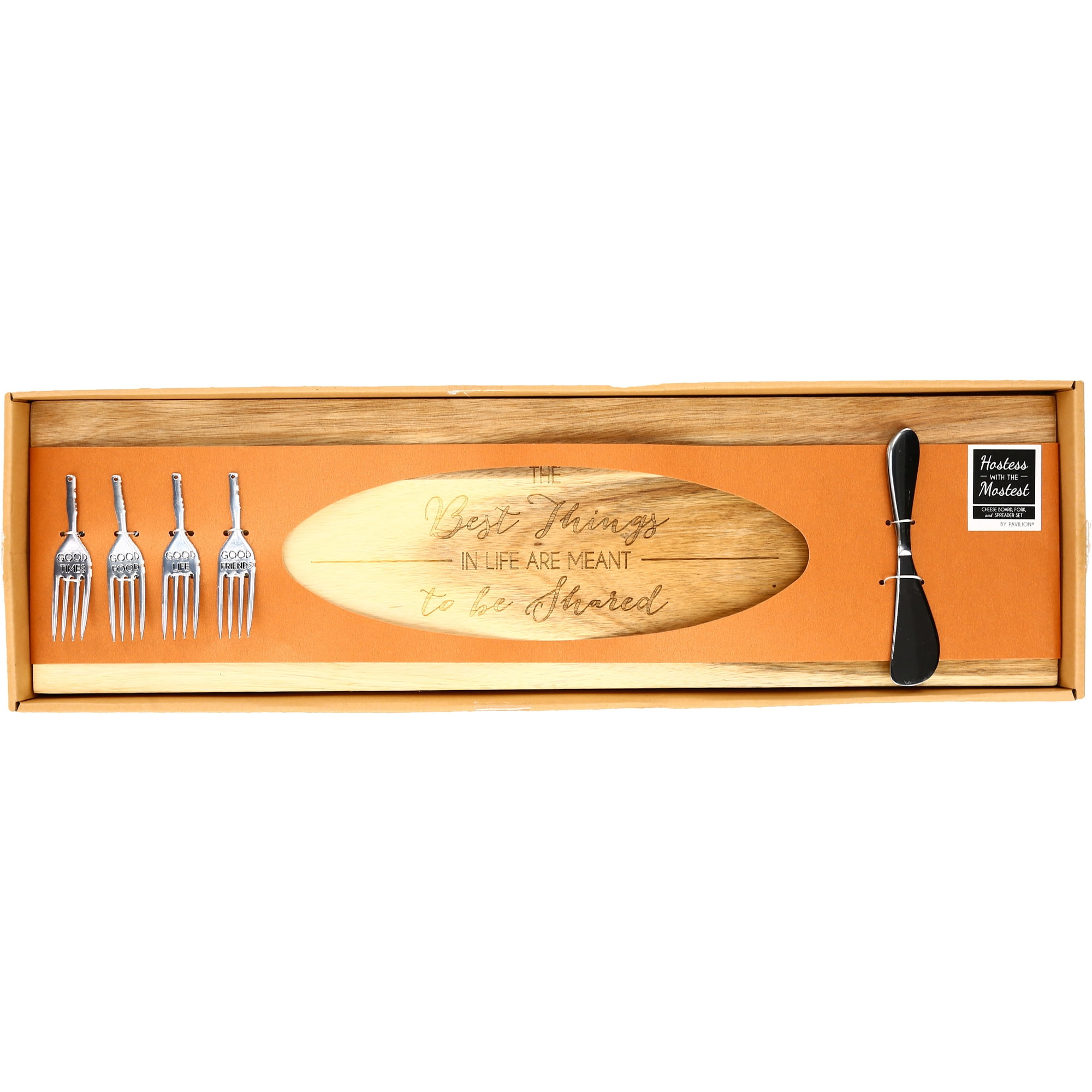 Best Things - 21" Acacia Cheese/Bread Board Set