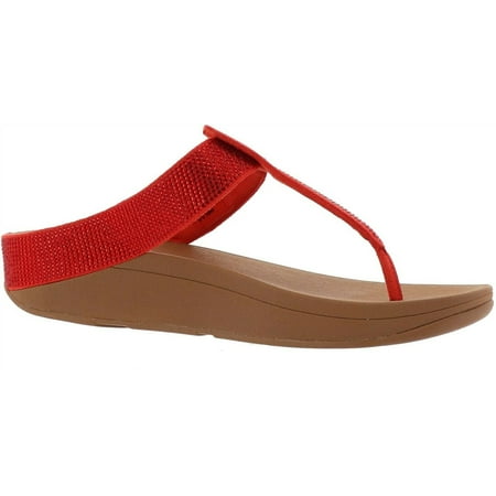 FitFlop Isabelle Crystal Toe Post Sandal RED 10 NEW 691-176 | Walmart ...