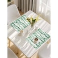thumbnail image 5 of Green Weeping Eucalyptus Placemats Set of 8, Spring Summer Country Leaves Placemats for Dining Table, Place Mats for Kitchen Tabletop, Waterproof Wipeable Dining Table Mats Set, 5 of 9