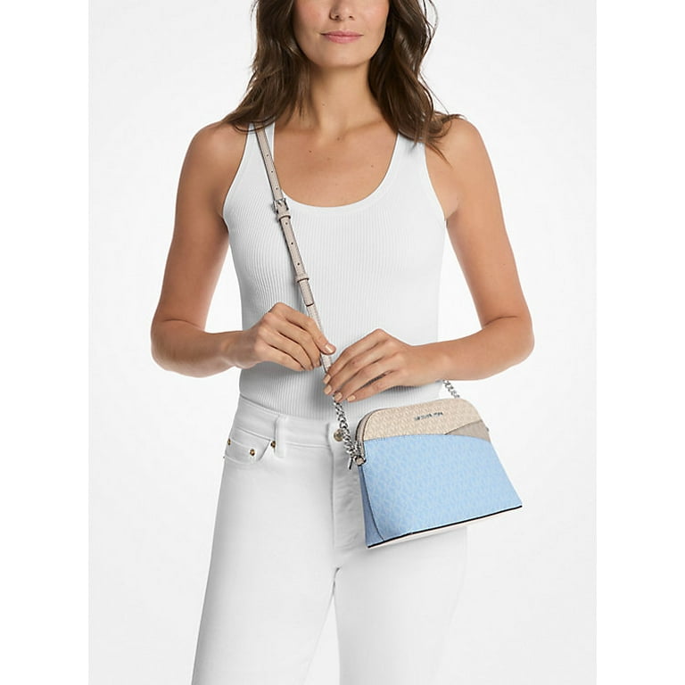 Michael Kors Jet Set Travel Color-Block Signature Logo Crossbody