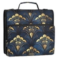 thumbnail image 5 of FORMRS Zipper Binder with Shoulder Strap 2-inch Ring 500 Sheet Capacity File Bag, Blue Art Pattern, 5 of 5