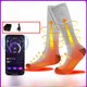 thumbnail image 1 of Calcetines calefactores inteligentes con aplicación, control remoto por teléfono móvil, calcetines calefactores de tubo largo, calcetines calefactores con carga USB, 1 of 2