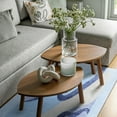 thumbnail image 2 of Cydiria Modern Soft Abstract Faux Wool Area Rug, 6' x 9', Blue, 2 of 8