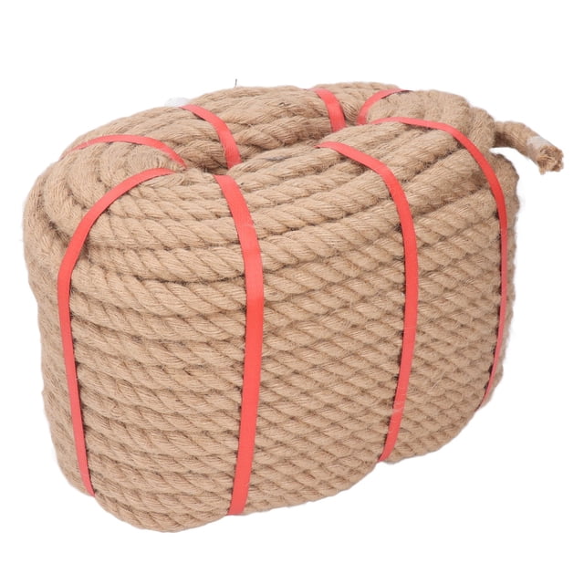 Rope, High Strength Fine Workmanship Multipurpose Jute Rope Cuttable 50m Length Flexible for Party