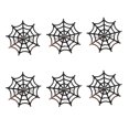 thumbnail image 1 of Halloween Napkin Buckle Spider Web Napkin Ring Mouth Cloth Ring Hotel Table Table Cloth Ring (12pcs, Black), 1 of 4