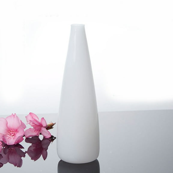 MLINS Tall Floor Vase Ornaments Small Vase Vase 15x5 Cm White