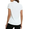thumbnail image 6 of LRD Women's Short Sleeve Golf Polo Shirts UPF 30 White - XL, 6 of 6