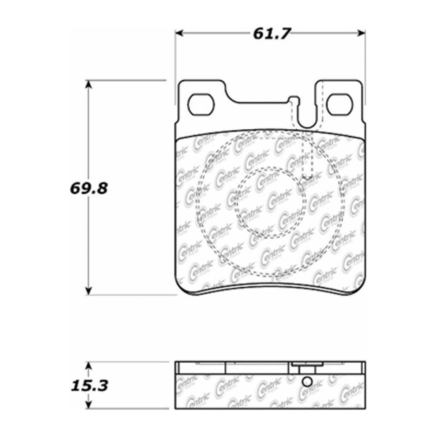 Centric Parts - Ceramic Pads