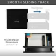 thumbnail image 6 of VIVO Black Dual Level 16" Pull Out Under Desk Storage Drawer Set without Shell, 6 of 8