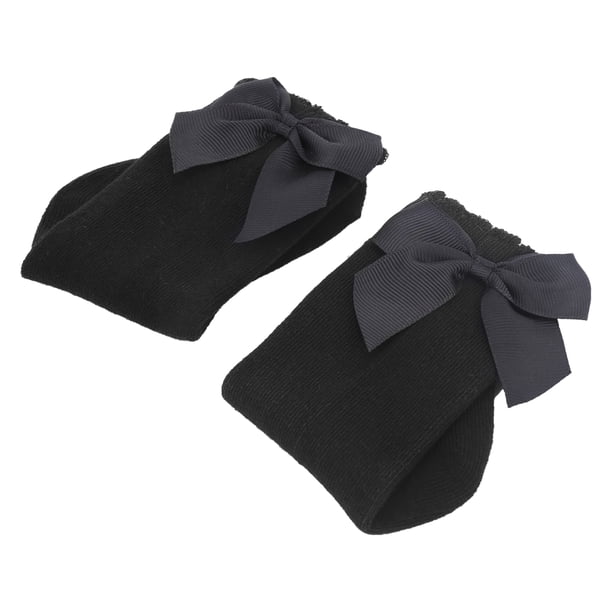 Calcetines para bebé con lazo, calcetines bonitos y agradables para la piel para niñas, calcetines para bebés diseñados con precisión