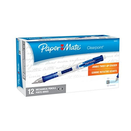 Clear Point Mechanical Pencil, 0.7 Mm, Blue Barrel, Refillable
