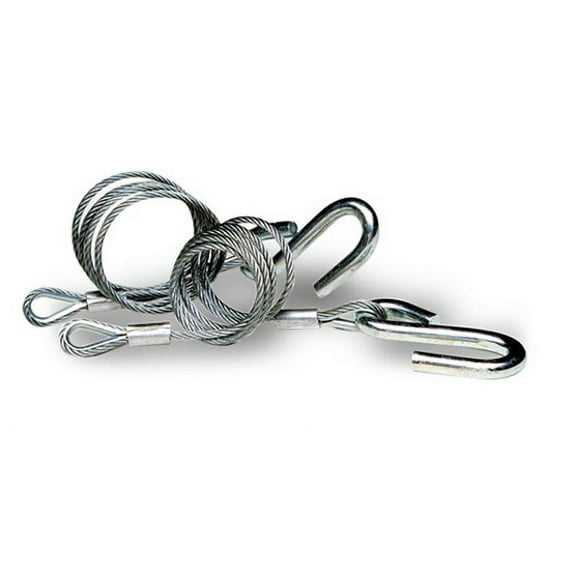 Tie Down Galvanized Hitch Cables with Wire Safety Latch, Class 4