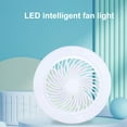 thumbnail image 2 of yeacher Remote-Controlled LED Ceiling Fan Light with Adjustable Color, Brightness, and 3-Speed Fan, Timer Function, E27 Socket, Ideal for Study and Dining Rooms, 2 of 7
