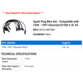 thumbnail image 2 of Spark Plug Wire Set - Compatible with 1996 - 1997 Chevy K1500 4.3L V6, 2 of 2