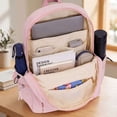 thumbnail image 5 of BadPiggies Nylon Backpack for Women Men, 20L Wear-Resistant Backpacks Casual Lightweight School Travel Daypack (Pink), 5 of 9