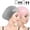 Gray+Pink, variant on BUTKLNYTS Silicone Swim Cap for Women, Waterproof, Long Hair Friendly, Ear Protection, Includes Nose Clip and Earplugs