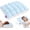 Baby Blue, variant on Sleep Pillow Cold Marshmallow Cool-Touch, Ice Silk Fluffy Grid Quilted, Side Back Sleeper 20x26