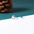 thumbnail image 5 of ZS 20G 1 Pair Heart Stud Earring Cute Cartilage Conch Helix Piercing Silver Color Ear Piercing Jewelry, 5 of 5
