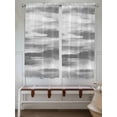 thumbnail image 5 of Grey White Ombre Living Room Curtains 72 Inches length, Abstract Art Oil Painting Modern Window Treatment Curtain Drapes, Light Filtering Drapes for Bedroom Laundry Room, 52"x72", 2 Panels, 5 of 7