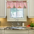 thumbnail image 2 of Yayeee Kitchen Valance Rod Pocket 54" x 18" Living Room Window Curtain, Gingerbread Houses, 2 of 6