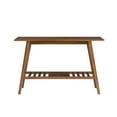 thumbnail image 2 of Linon Charlotte Console Table, Brown, with Shelf, 2 of 7