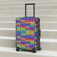 thumbnail image 6 of Pofeuu Cassette Tapes Print Luggage Suitcase Cover Protector Luggage Washable Covers Aesthetic for 18/24/28/32 inch Luggage（No luggage included）-Small, 6 of 7