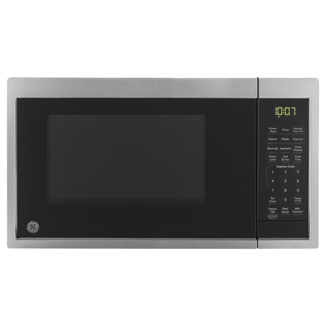 Horno microondas de encimera inteligente GE | Completo con tecnología Scan-to-Cook y conectividad Wifi | Capacidad de 0,9 pies cúbicos, 900 vatios | Elementos esenciales para el hogar y la cocina | Ac