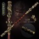 thumbnail image 3 of Mito negro: WuKong Weapon Sun Wukong Monkey King Bar Game Anime 22cm Metal Swords Katana Weapon Model Ornament Crafts Gifts Toys, 3 of 5