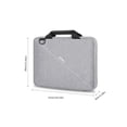 thumbnail image 2 of Qarigey Bolsa para computadora portátil Organizador electrónico Correa para carrito Forro polar Estuche de transporte para computadora Bolsas de mensajero y de hombro Armada 15-16 pulgadas, 2 of 6