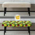 thumbnail image 6 of Yuyamidu Ladybug Dining Room Bench Covers Fashion Bench Covers Slipcover for Livng Room Washable Rectangle Seat Protector Gift for Holiday, 6 of 8