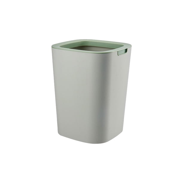 Advancent Minimalist Enlarged Office Minimalist Trash Canoutdoor Dustbins Uncovered Can And For Hotel Canoutdoor Household Suministros de limpieza para el hogar verde 12L