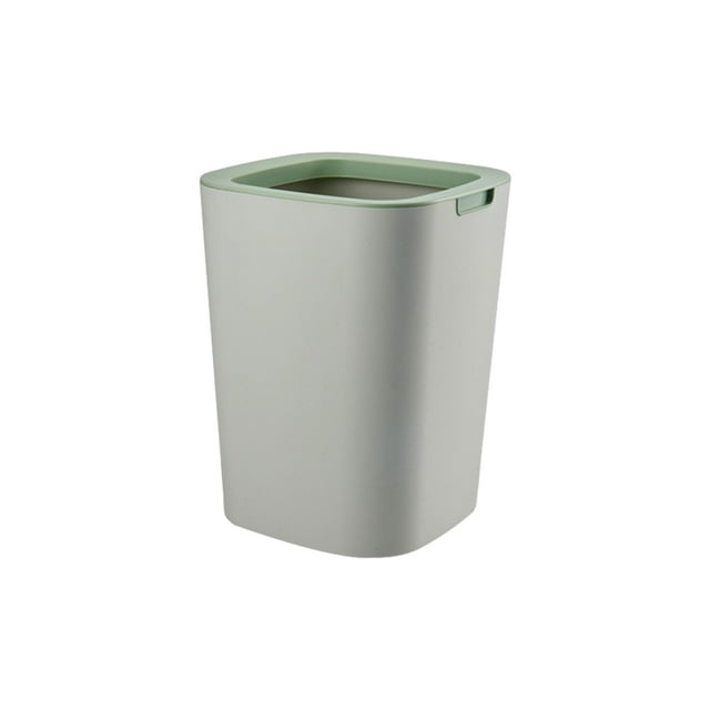 Billuyoard Minimalist Trash With Opening Office Minimalist Convenient Dustbins Trash Trash Trash Household Trash Can Trash Suministros de limpieza para el hogar verde 12L