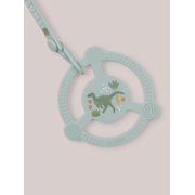 JuJuBe x Studio Oh! Silicone Teether Ring & Detachable Clip - Roarsome