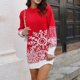 thumbnail image 5 of ICHUANYI Liquidación Moda Mujer Casual Impresión Cuello Redondo Manga Larga Suéter ICHUANYI WER202308231754, 5 of 9