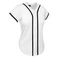 thumbnail image 5 of XIAONU Womens Blouses Button Front Slim Fit Athletic Shirt Utheisa Kong White Baseball Jersey T-Shirt baggy Size Cardigan Sport Shirts, 5 of 5