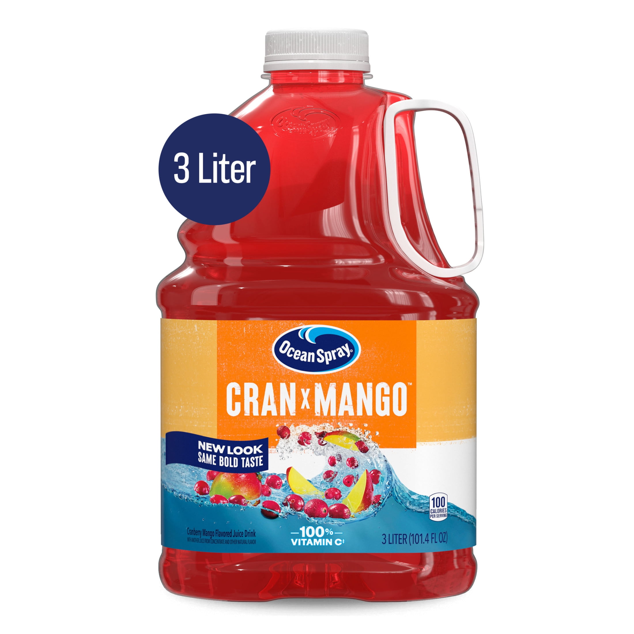 (3 pack) Ocean Spray® Cran-Mango™ Cranberry Mango Juice Drink, 101.4 fl oz Bottle