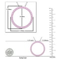 thumbnail image 3 of Dazzlingrock Collection Round Pink Sapphire Open Eternity Circle of Life Pendant for Women (Color Pink, Clarity Highly Included) in 10K White Gold, 3 of 4