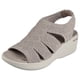 thumbnail image 1 of Sandalia con cuña Skechers Pier-Lite Memory Maker para mujer, color topo, 1 of 3