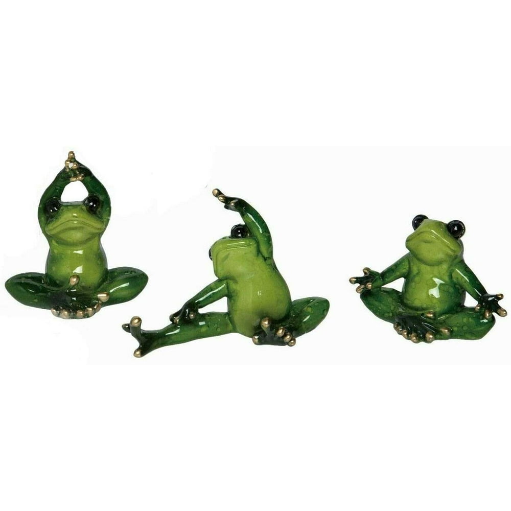 yoga frog figurine