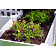 Vita Gardens Outdoor Patio Gardening Composting Keyhole Garden Bed, 6L x 6W