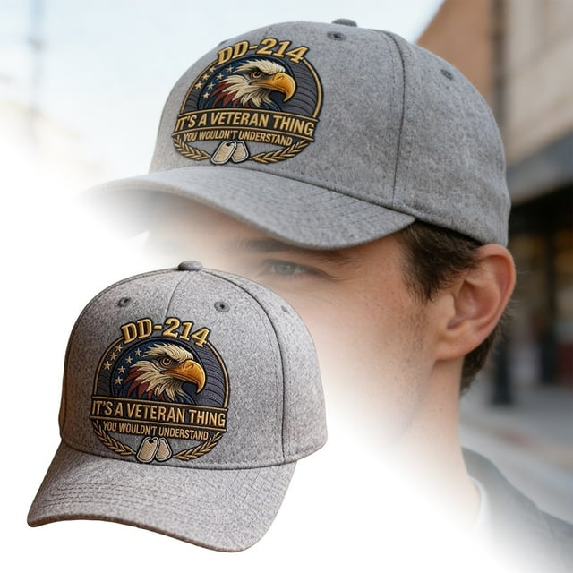 Oliegs Boxbollen Veteran 214 Baseball Cap Olive Green With Printed Pattern It's A Veteran Thing Design Walking