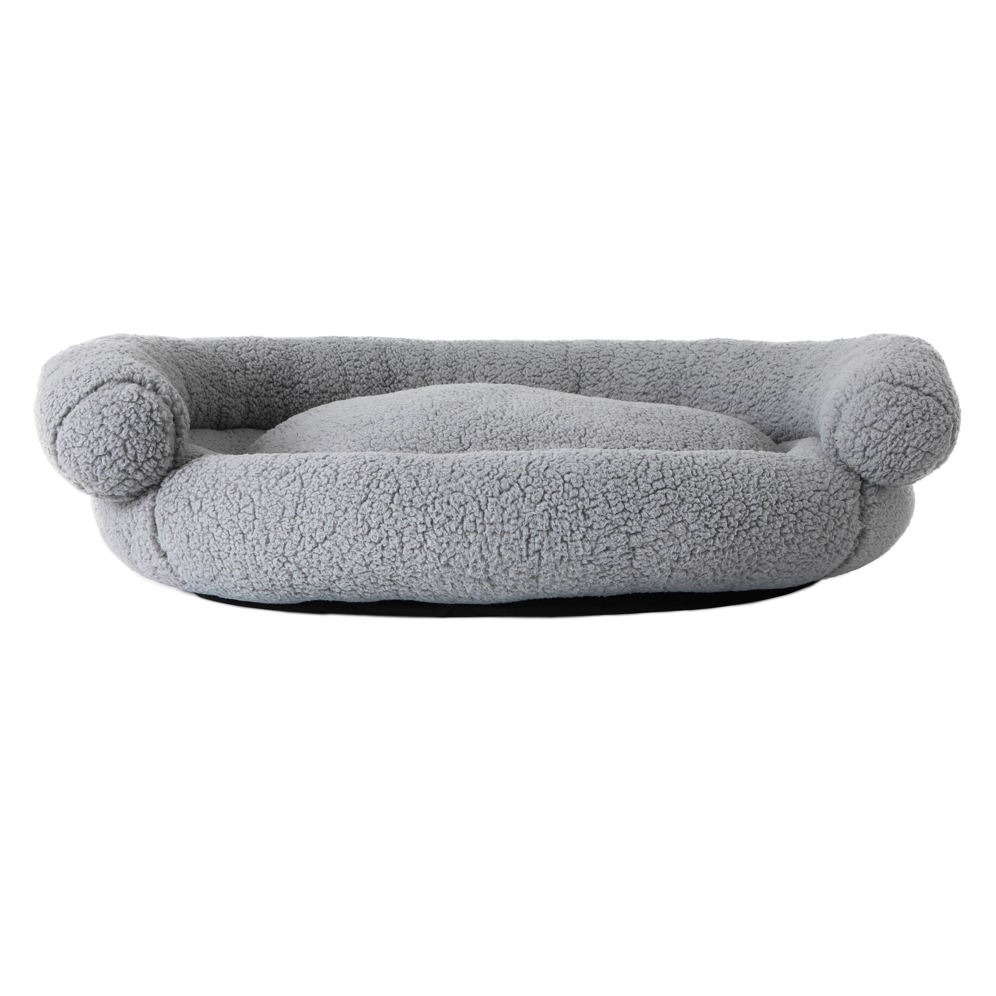 Petmate Double Bolster Couch Dog Bed, Cat Bed, 32 Inches, Removable Machine Washable Cover, Assorted Gray or Cream