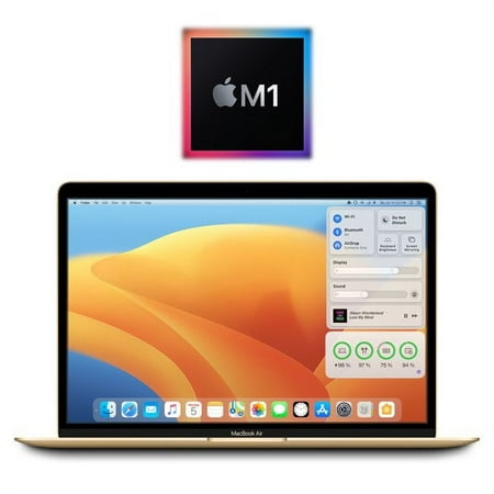 Restored Apple MacBook Air MGN63LL/A13.3inch Late 2020 Gold M1 8GB 256GB SSD (Refurbished)