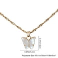 thumbnail image 3 of Vadktai Colorful Acrylic Butterfly Pendant Necklace, Adjustable Retro Card Clavicle Chain, Necklace for Women Friend Friendship Party Jewelry Gift, 3 of 6