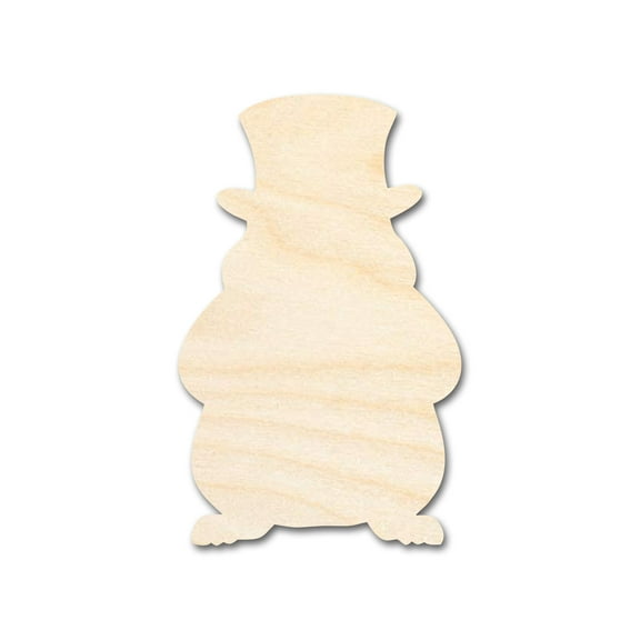Unfinished Wood Groundhog Shape 4" / 1/8"
