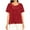 Red, variant on Sevevn Women's Sparkly Glitter T-Shirt Short Sleeve Loose Fit Shiny Dressy Top for Party Daily Wear Red L