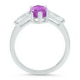 thumbnail image 2 of 2 ct Marquise Cut Simulated Alexandrite 3 Stone 18K White Gold Womens Engagement Ring, 2 of 4