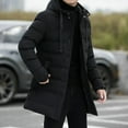 thumbnail image 3 of Winter Mens Jackets Men Hooded Casual Long Down Jackets Thicker Warm Parkas  Male Outwear Winter Coats Slim Fit Jackets Size, 3 of 6