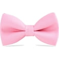 thumbnail image 1 of LAICAIW Classic Pre-Tied Bow Tie for Children & Adults Solid Color Adjustable Bowtie Gabardine, 1 of 7