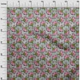 thumbnail image 3 of oneOone Cotton Jersey Fuschia Pink Fabric Asian Chinese Craft Projects Decor Fabric Printed By The Yard 58 Inch Wide, 3 of 4